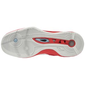 Mizuno Wave Momentum Mid Παπουτσια Βολλευ Ανδρικα - Ασπρα/Κοκκινα